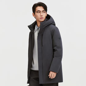 波司登2025新款羽绒服男士商务休闲连帽保暖品质鹅绒内胆可脱卸