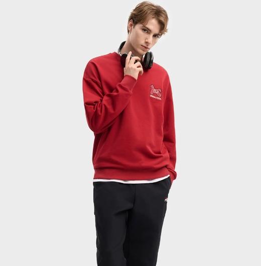 跨年售后 斐乐男女情侣款圆领套头卫衣 ggd 340406 商品图11