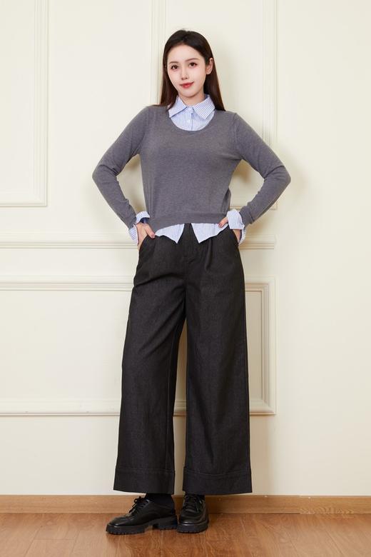 LNNNS 减龄假两件条纹针织上衣 22236 商品图4