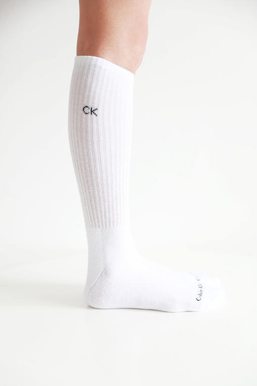 软支撑毛巾底袜子，一卡6双装。松弛感中筒全棉透气运动袜E012758 商品图13