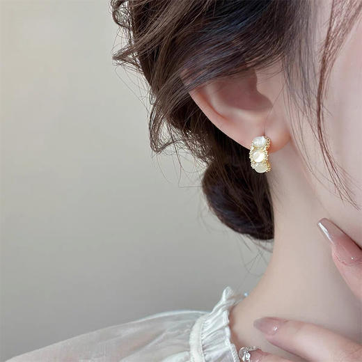 小众月光石银针耳环-纪念日百货门店同款169246161 商品图2