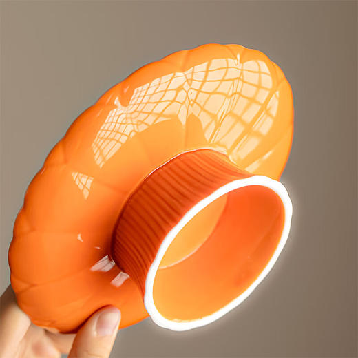 【菊瓣高脚盘】中式复古陶瓷茶点盘高脚水果盘创意零食糕点盘家用茶几干果盘摆台 商品图8