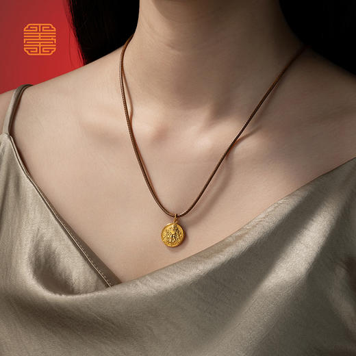 玺匠金铺《黄财神吊坠》足金9999 黄金吊坠挂件礼物 商品图6