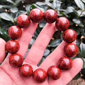 【青山特惠】1.8*13颗5星嫩瘤半满瘤疤小叶紫檀手串 （无胶嫩瘤）t31