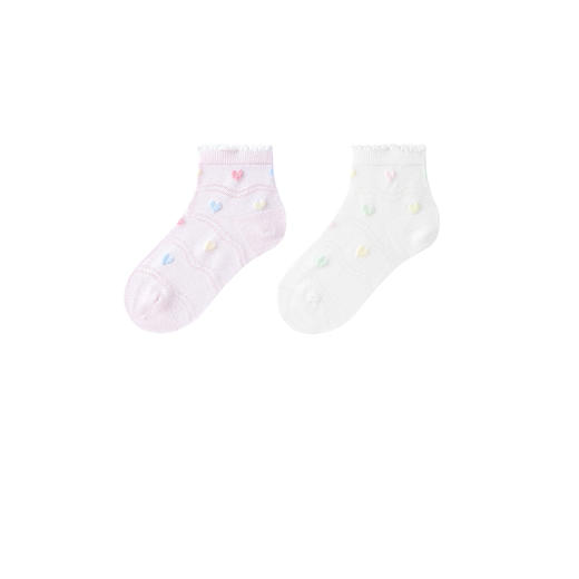 【专区任选2件49元】【实体店同款】女童短袜两双装春季新款安奈儿童装JG617207 商品图4