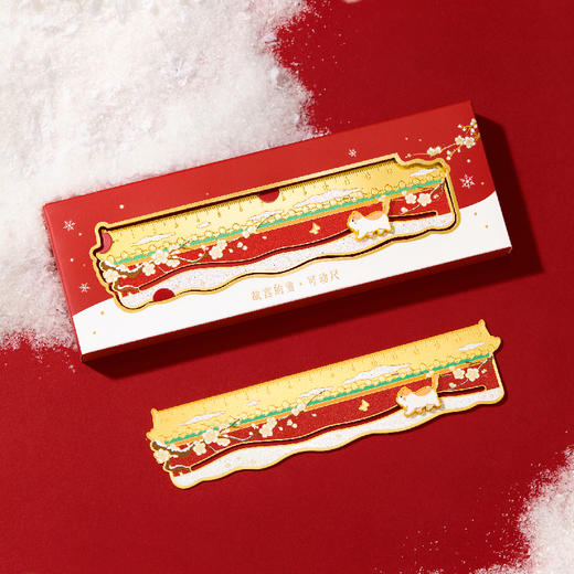 【故宫文具】故宫的雪滑动书签尺子博物馆文创学生文具新年礼物 商品图4