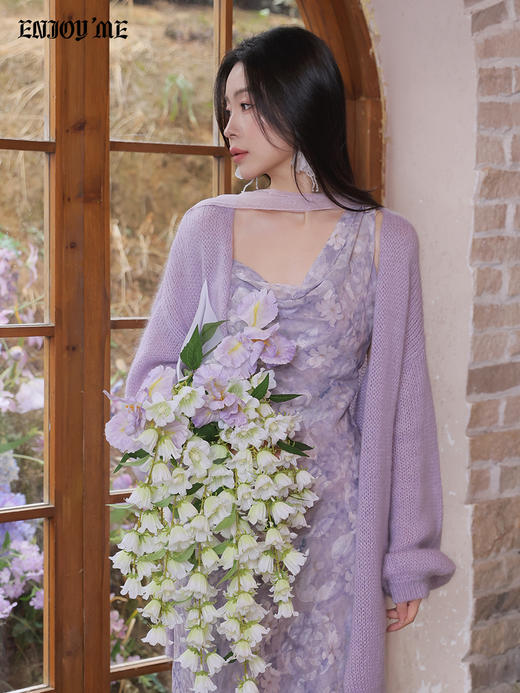 【门店同款】ENJOY春季“柔光芳序”韩系慵懒针织开衫 169099771 商品图0