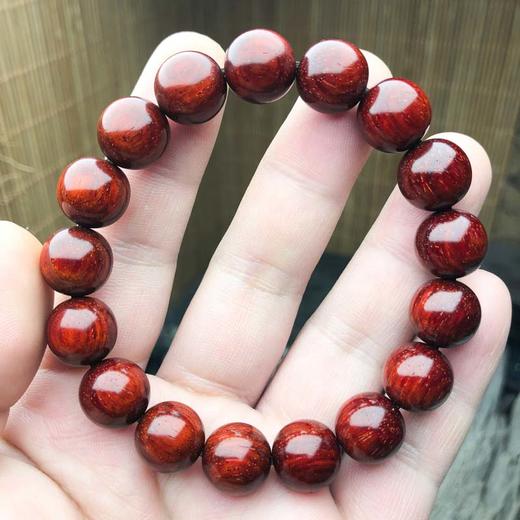 【青山特惠】1.2*17颗4.5星 带金星手串 小叶紫檀 t12 商品图0