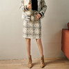 芳外秋冬粗花呢小香风A字裙女气质款半裙半身裙8718 商品缩略图2