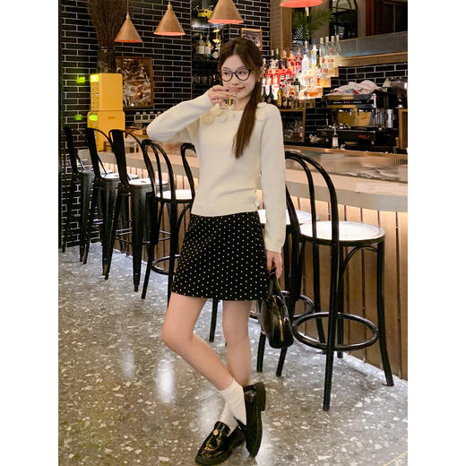 <曾小咸推荐> 2.5 现货秒杀 ！微信超特价！韩系立体花朵斜肩针织衫 日常179.99 立减90 秒杀89.99！！ 商品图8