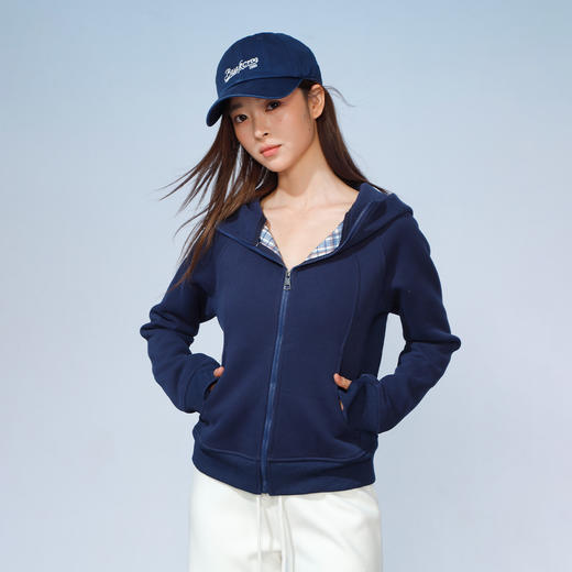基本款连帽修身卫衣运动开衫上衣女外套-纪念日百货门店同款169254170 商品图0