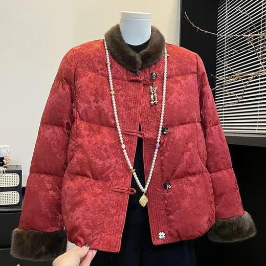 冬季加厚保暖棉服洋气减龄百搭棉衣毛领棉袄CS 商品图3