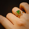 龢盒原创 银镶冰绿翡翠莲蓬戒指 商品缩略图3