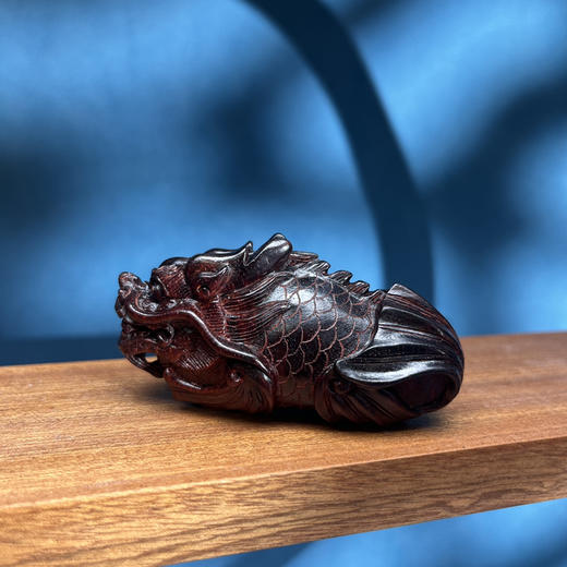 年货节｜迷罗元和堂 鱼化龙 鲤鱼化龙摆件长约7cm 高约3.5cm【器悟雅玩】 商品图0