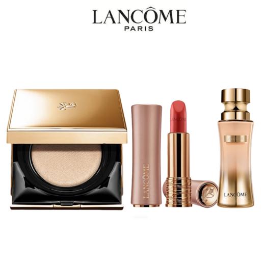 LANCOME兰蔻菁纯彩妆三件套（ 气垫粉底液13g+粉金管小蛮腰口红3.4g+菁纯粉底液12ml ）香港直邮 商品图1