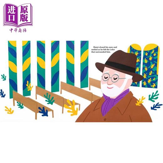 【中商原版】马蒂斯 色彩魔术师 Matisse Magician of Color 英文原版 传记绘本 人物故事画传 进口儿童读物 精装 插图精美 商品图3