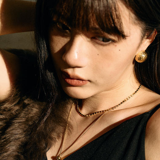 【新年礼物】alodia.co 品牌直发 星尘鎏金鎏银锤纹圆球耳钉 长期主义百搭显贵高级感 商品图7