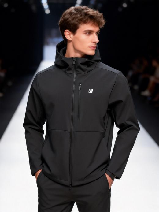 .FL 全能防护 斐护科技官方男士梭织软壳连帽外套 商品图2