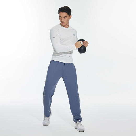 OMG运动 【不易皱】春秋季弹力运动裤休闲长裤男卫裤直筒宽松透气 商品图2