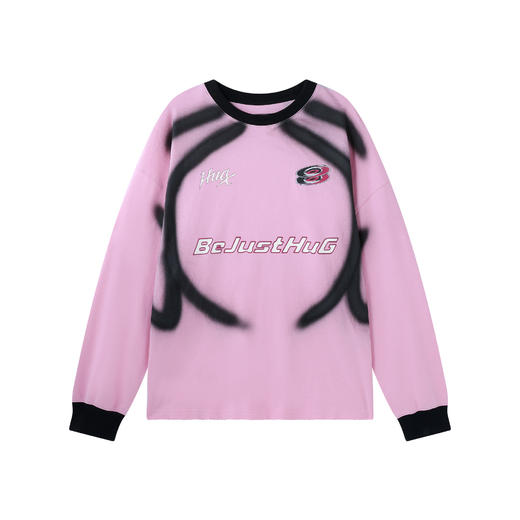 BJHG不计后果赛车风卫衣男款春美式圆领情侣运动长袖T恤打底衫女 商品图3