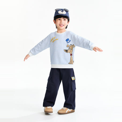 【实体店同款】男童圆领长袖卫衣春季新款安奈儿童装XB611068 商品图5