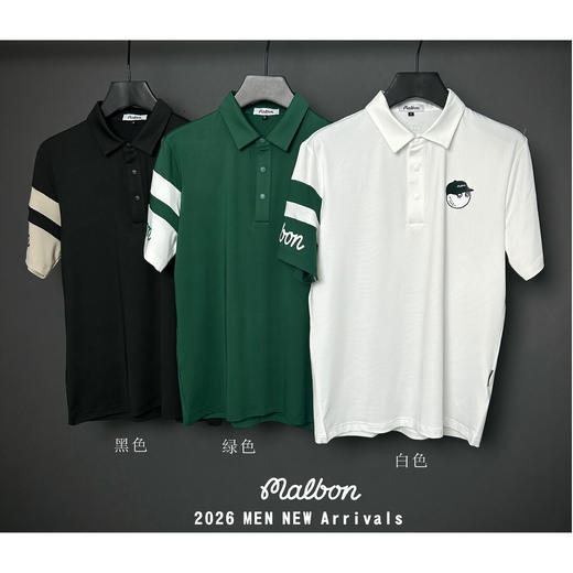 高尔夫服装高端时尚简约透气速干男女情侣款T恤户外休闲运动球衣 商品图3