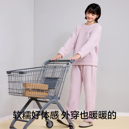 【M-XXL】【有棵树】女士双面半边绒家居服套装 商品图8