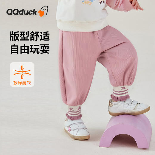 【加绒】【80-130】【可可鸭】女童冬款保暖加绒裤子 商品图8