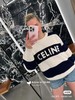 .清仓CELINE/赛琳 24秋冬新款明星同款字母提花条纹圆领毛衣、男女同款！！！条纹毛衣 商品缩略图3