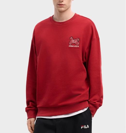 跨年售后 斐乐男女情侣款圆领套头卫衣 ggd 340406 商品图5