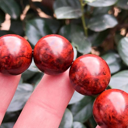 【青山特惠】1.8*13颗5星嫩瘤半满瘤疤小叶紫檀手串 （无胶嫩瘤）t31 商品图2