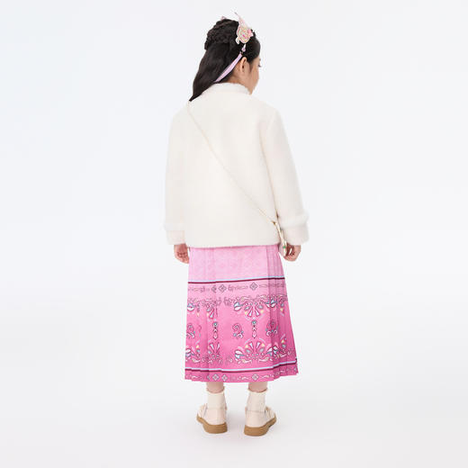 【秒2】【MQD】【Nanci联名】童装女童百褶裙半裙冬装新品儿童艺术百褶裙 商品图2