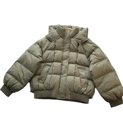 福利款！清仓无退换！2026设计感方格捏褶立领连帽保暖90鸭绒减龄服羽绒服！ 商品图4