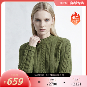 KINGDEER/KD秋冬新款时尚百搭女式羊绒衫L805955经典基本款/气质款鹿王