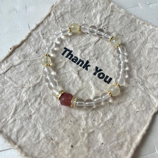 天然草莓水晶手串-纪念日百货门店同款169150493 商品图1