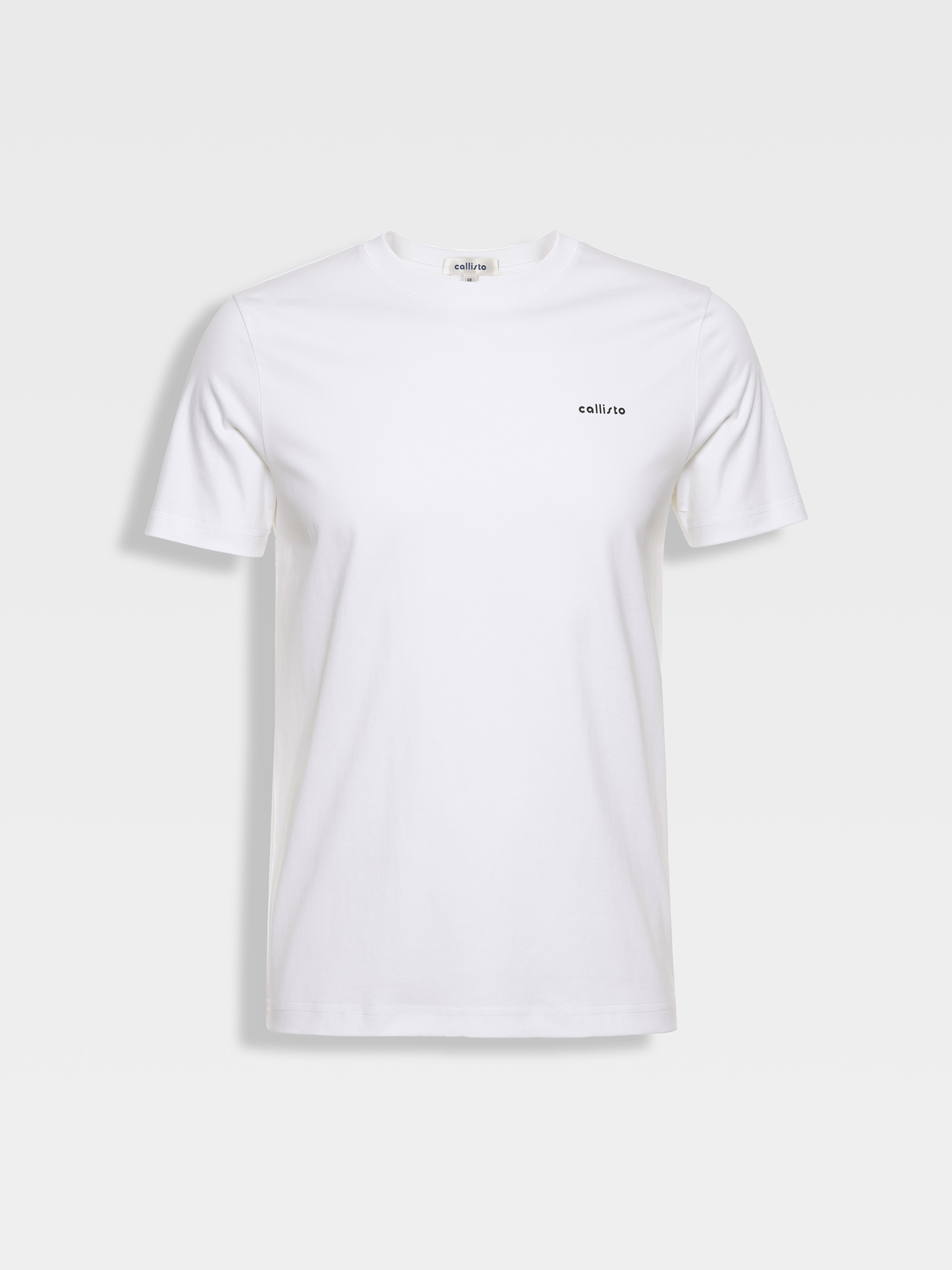 callisto白色液氨棉基础logoT恤