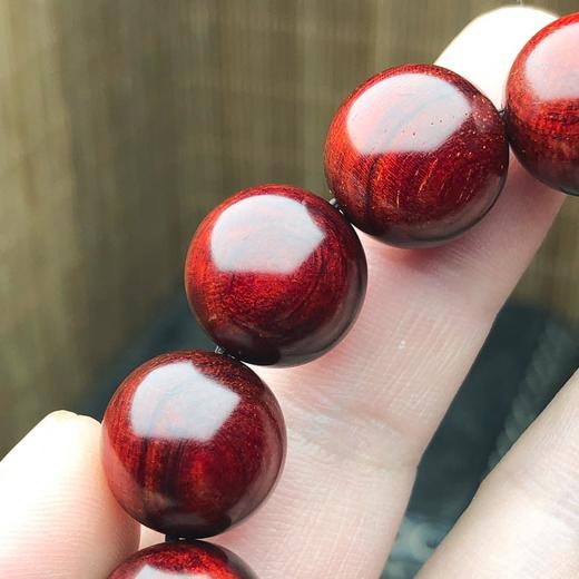 【青山特惠】1.5*15颗5星带水波 小叶紫檀手串 t5 商品图1