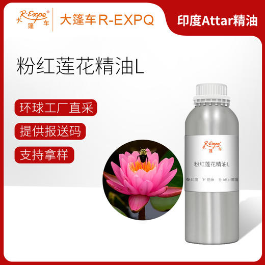 粉红莲花精油L Pink Lotus Oil 印度直采 原料批发芳疗护理调香 商品图0