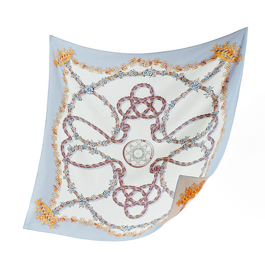 万事利双面印花大方巾-桂香链影 商品图4