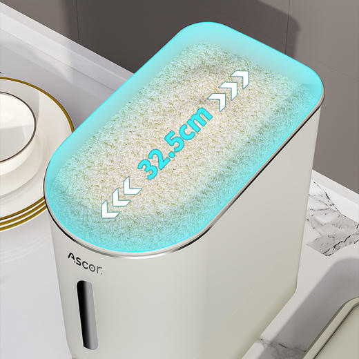 【食品级材质❗️米杯沥水设计】米桶家用2025新款密封米缸米箱防虫防潮厨房装大米储存容器。jc 商品图3