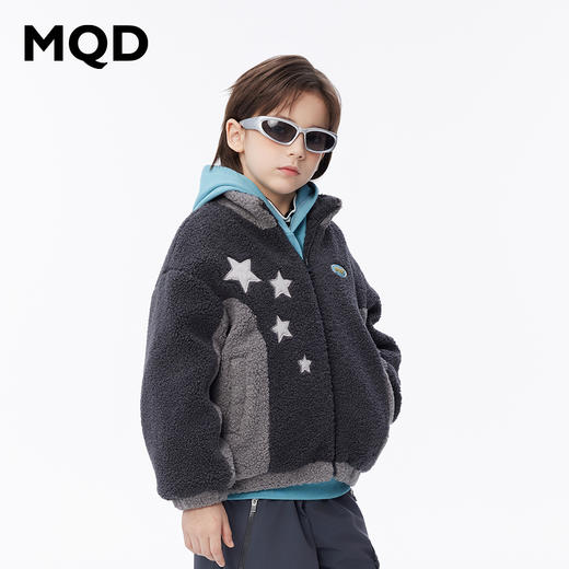 【秒2】【MQD】男童潮酷撞色拼接休闲时尚立领外套 商品图1