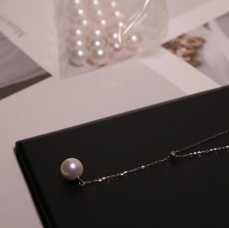 恋随心动 吊坠项链 11-12mm 微微瑕 超亮光泽 商品图1