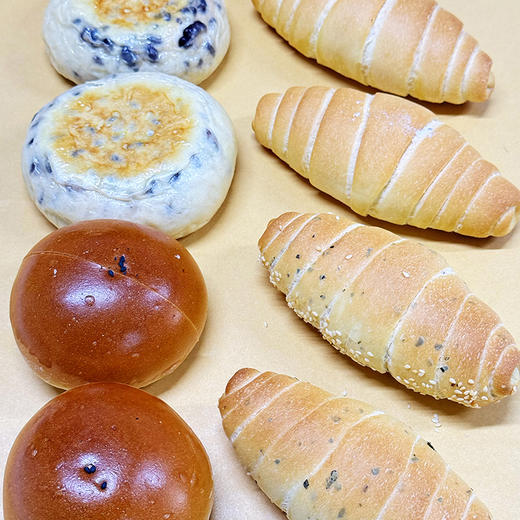 小呆鸟 早餐面包 盐面包/椒香盐面包/日式红豆包/日式红豆饼 560g/箱【周三/周六发货】 商品图6