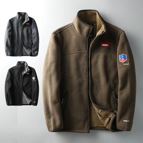 【年终福利】零下15° 出口挪威！加绒加厚双面摇粒绒抓绒衣男秋冬宽松大码外