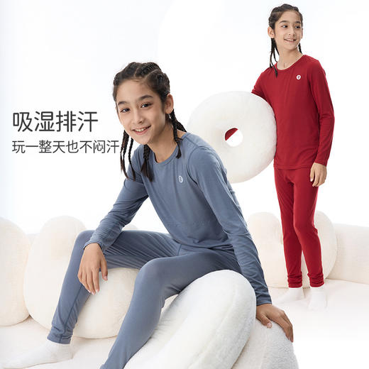onmygame【小云朵】儿童家居服套装保暖男女童长袖睡衣吸湿排汗冬 商品图1