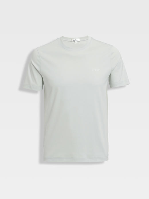 callisto浅绿液氨棉logoT恤 商品图0