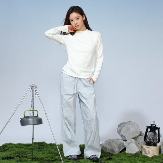 基本款半高领圆领长袖T恤-纪念日百货门店同款168843685 商品图1