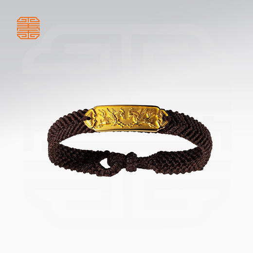 玺匠金铺《天马行空手绳》足金9999 黄金手链 生日礼物 商品图5