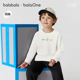 【balaOne】巴拉巴拉儿童长袖t恤男女童2026新款春装萌趣卡通上衣