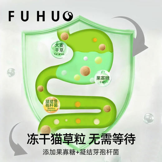 【俘获好礼】俘获G9猫草冻干猫草粒助排毛球化毛磨牙猫零食 商品图3